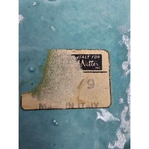 Vintage Mid-Century Bitossi For Rosenthal-Netter Ceramic Blue Glazed Ashtray - Picture 6 of 11